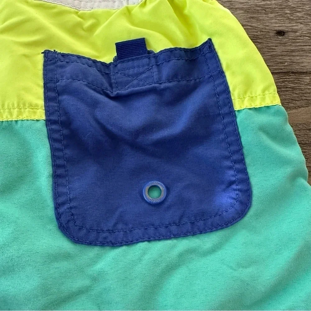 Mini Boden Boys 9-10 years Striped Mesh Lined Swim Shorts Trunks vacation Summer